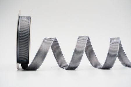 Diagonal stripes Weave Ribbon_K1715-9_gray